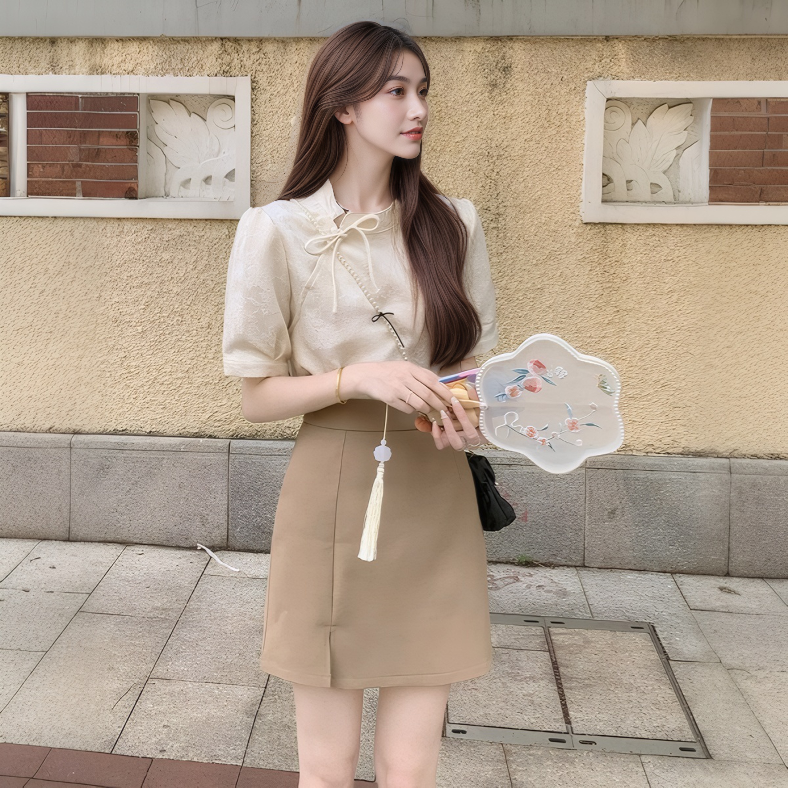 Women's Summer Two-Piece Set with Short Sleeve Top and Shorts - Style 476ea5 - Image 5
