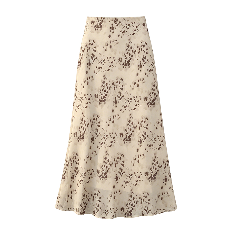 Women's A-Line Mermaid Leopard Print Skirt 2026 Summer Slimming High Waist Long Skirt - Image 5